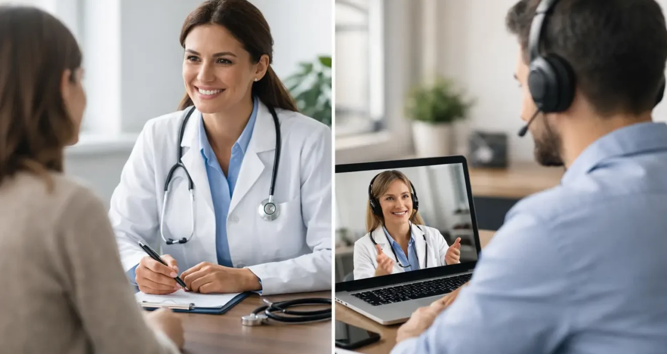 Atención presencial versus virtual con datos