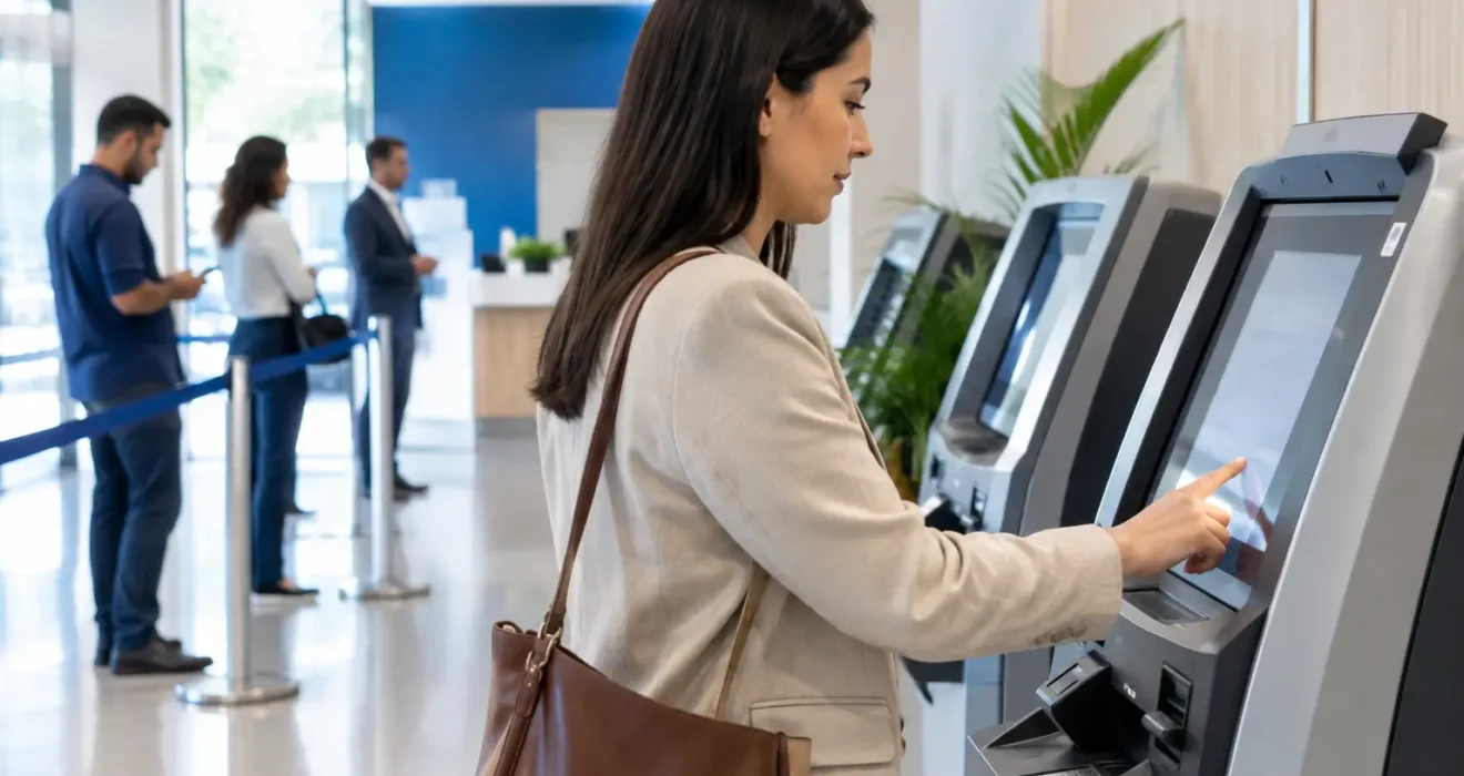 Innovación en autoservicio bancario para reducir filas